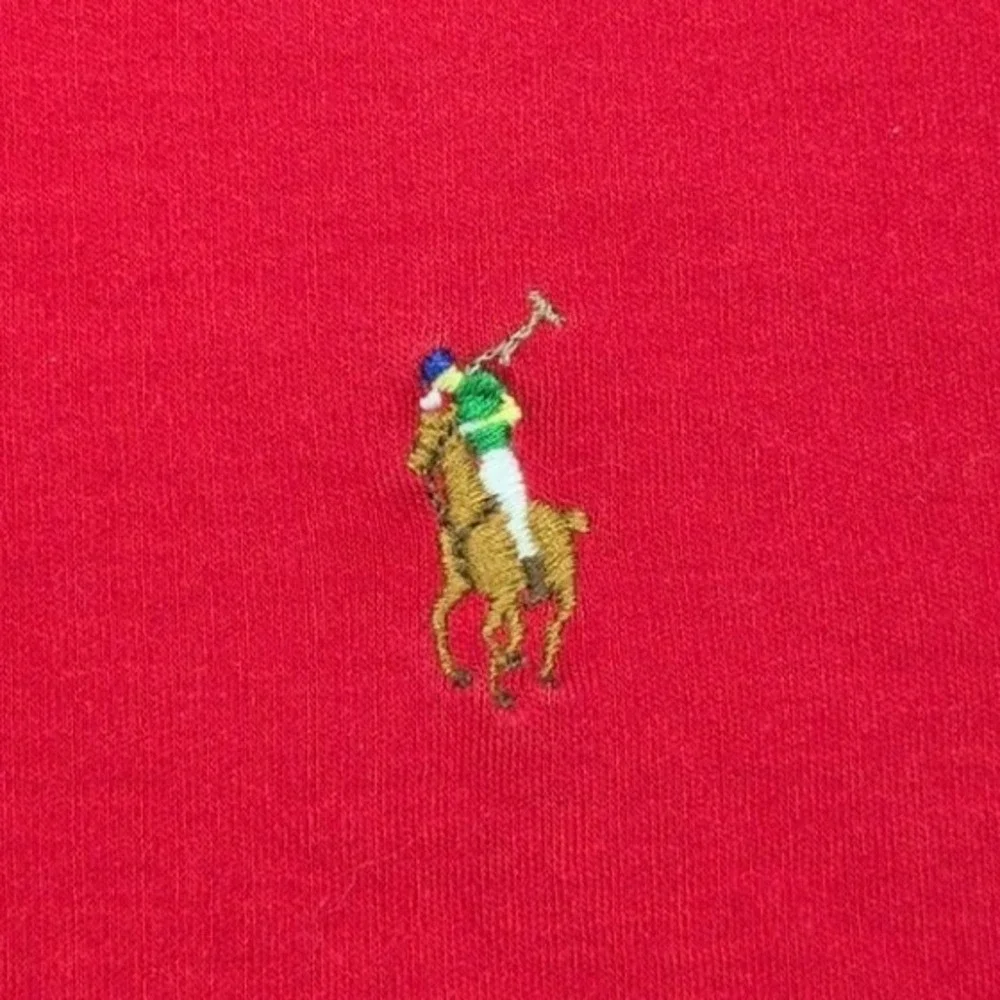 Ralph Lauren Polo‎ Shirt Mens XL Red Short Sleeve Pima Interlock Multicolor Pony - Picture 3 of 7